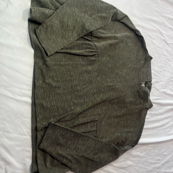 Striped Green Hooded Sweater - Picture 2 of 4